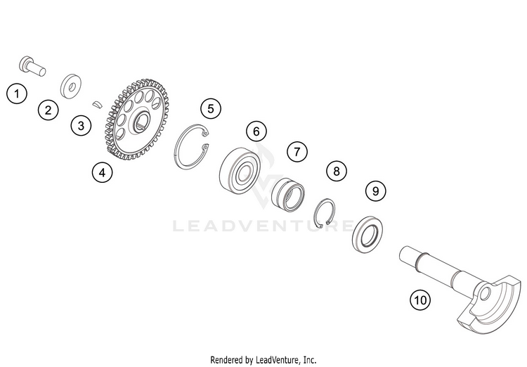 Balancer Shaft 300 XC-W TPI ENGINE - 2020 Schematic