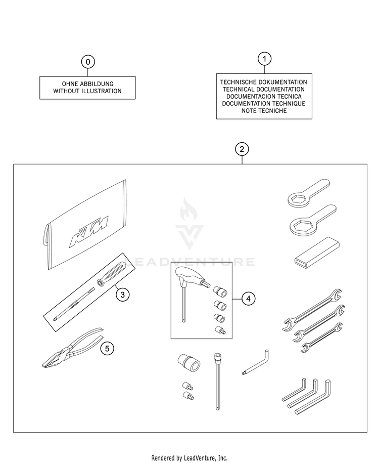 Seperate Enclosure 1290 SUPER ADVENTURE R CHASSIS - 2019 Schematic