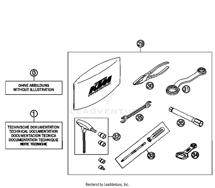 Accessories Kit 690 Supermoto Orange Chassis - 2007 Schematic