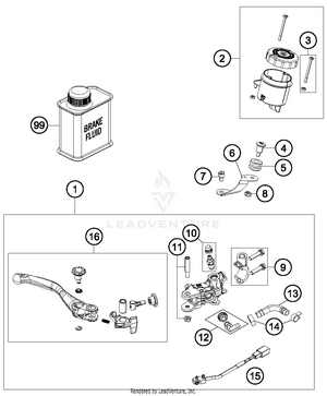 Hand Brake Cylinder Schematic