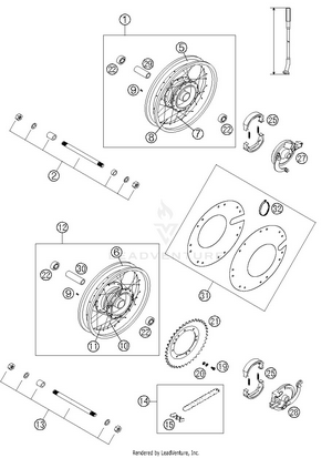 Front And Rear Wheel Schematic