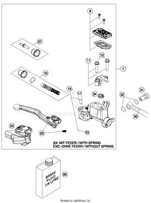 Hand Brake Cylinder Schematic