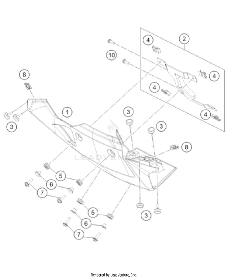 Engine Guard 1290 SUPER ADVENTURE S, orange US CHASSIS - 2022 Schematic