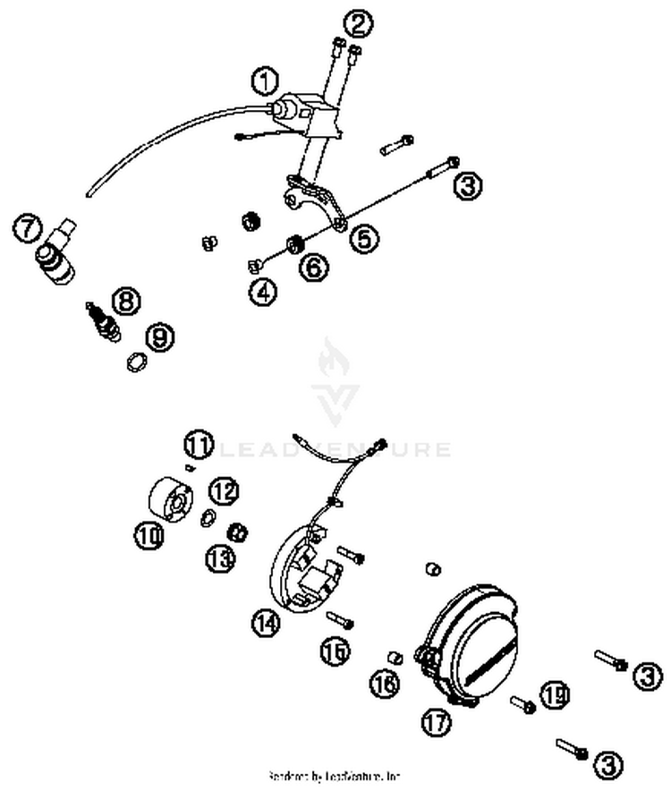 Ignition System 50 SX Engine - 2016 Schematic
