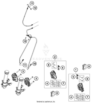 Brake Caliper Front Schematic