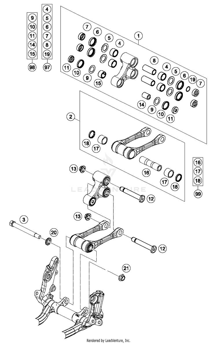 Pro Lever Linking 300 XC CHASSIS - 2017 Schematic
