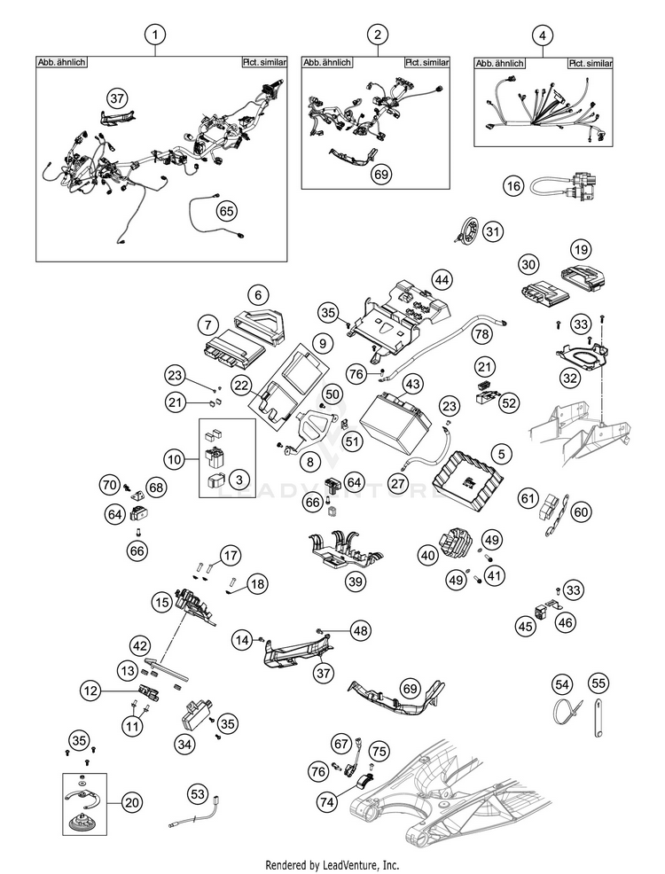 Wiring Harness 1290 SUPER ADVENTURE S SILVER CHASSIS - 2020 Schematic