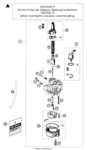 Carburetor Dellorto 14 Schematic