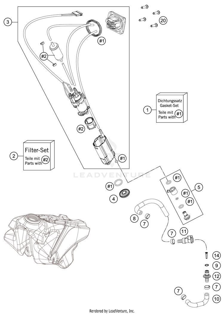 Fuel Pump 450 SX-F Chassis - 2021 Schematic