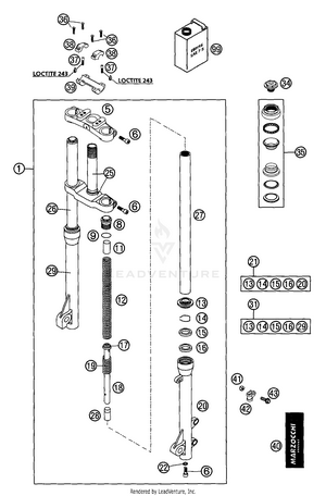 Front Fork Schematic