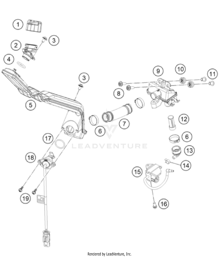 Lubricating System 150 XC-W US ENGINE - 2024 Schematic
