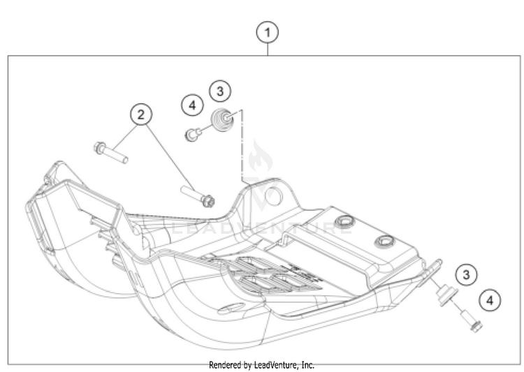 Engine Guard 300 XC CHASSIS - 2023 Schematic