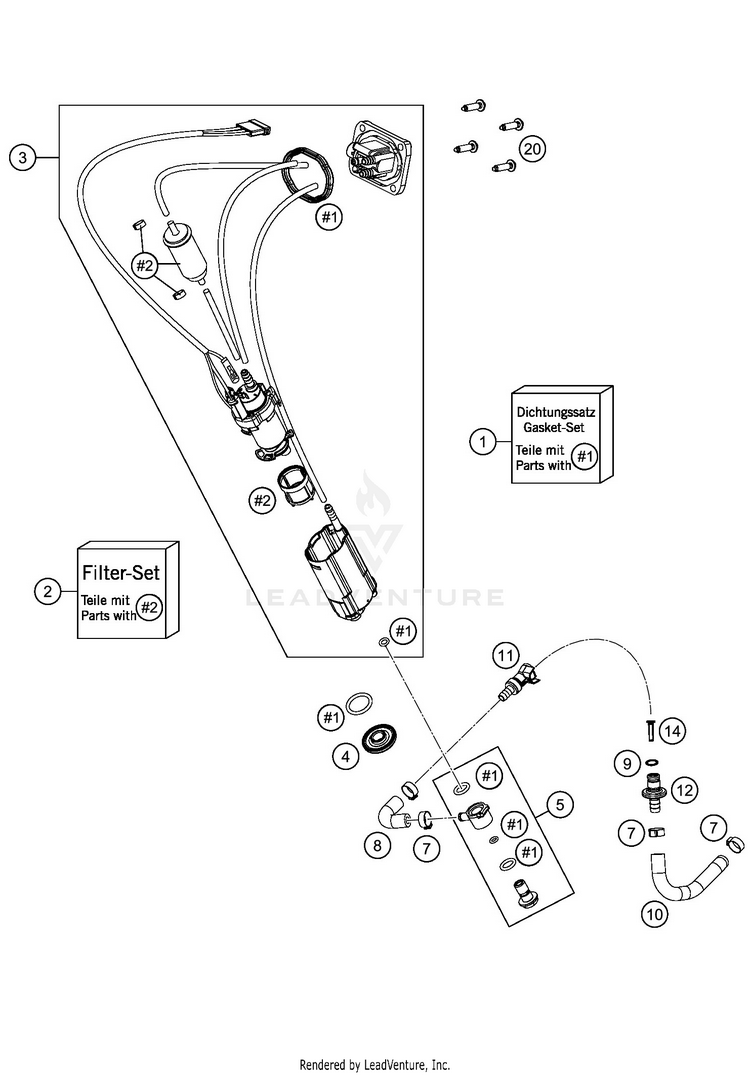 Fuel Pump 300 XC-W TPI CHASSIS - 2020 Schematic