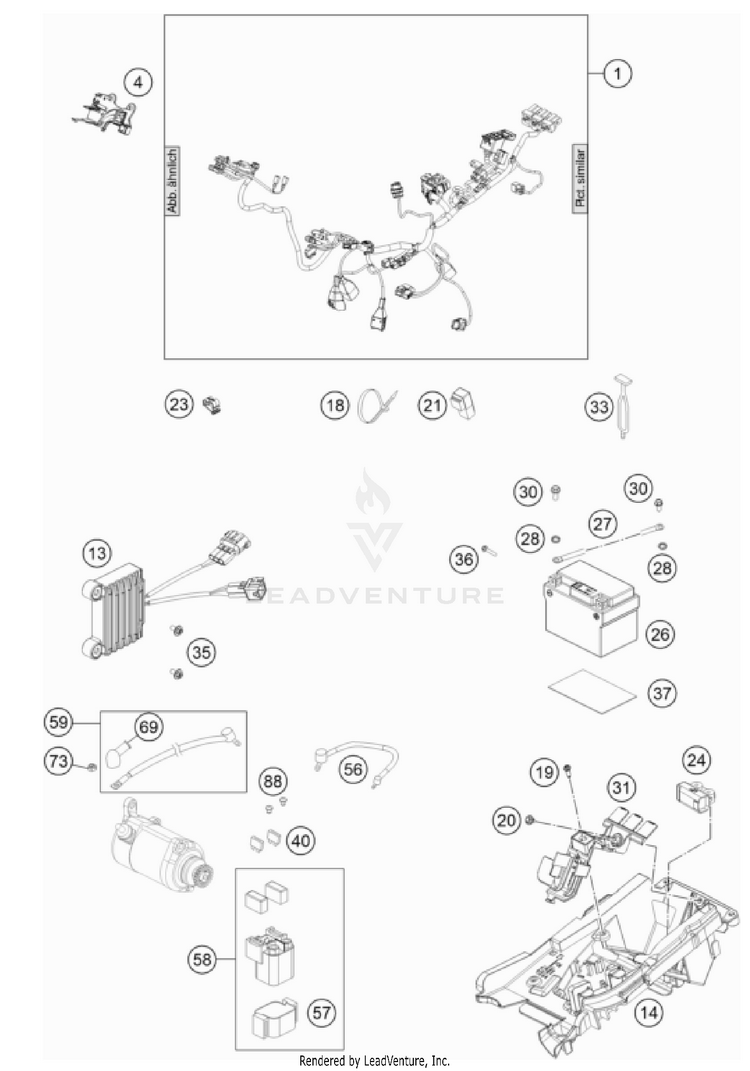 Wiring Harness 150 XC-W CHASSIS - 2023 Schematic