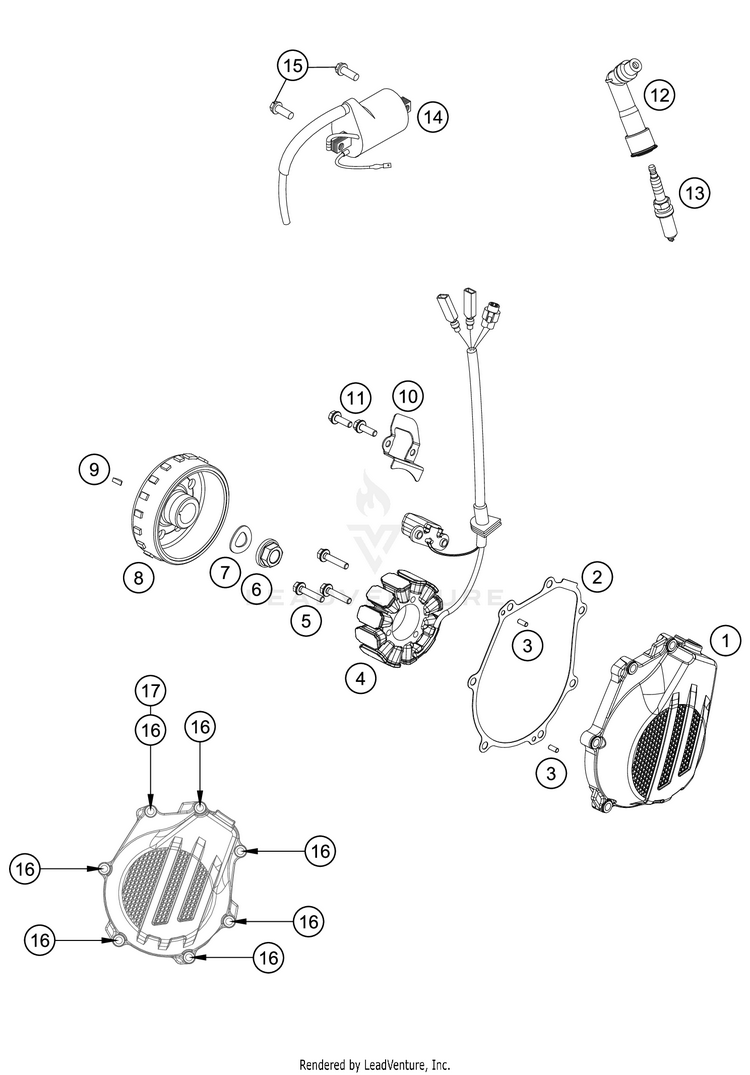 Ignition System 450 XC-F Engine - 2021 Schematic