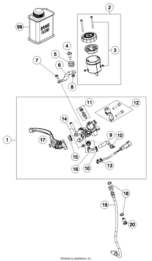 Hand Brake Cylinder Schematic