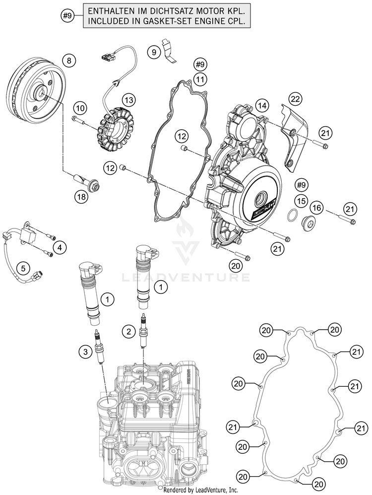 Ignition System 1290 SUPER ADVENTURE S ENGINE - 2020 Schematic