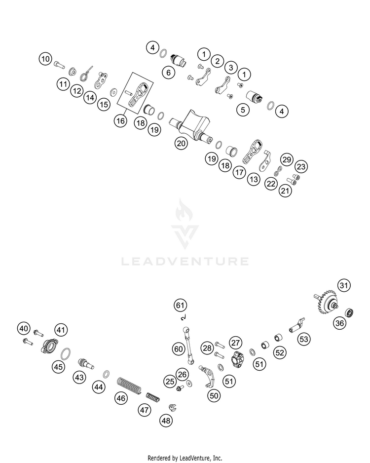 Exhaust Control 300 XC ENGINE - 2018 Schematic