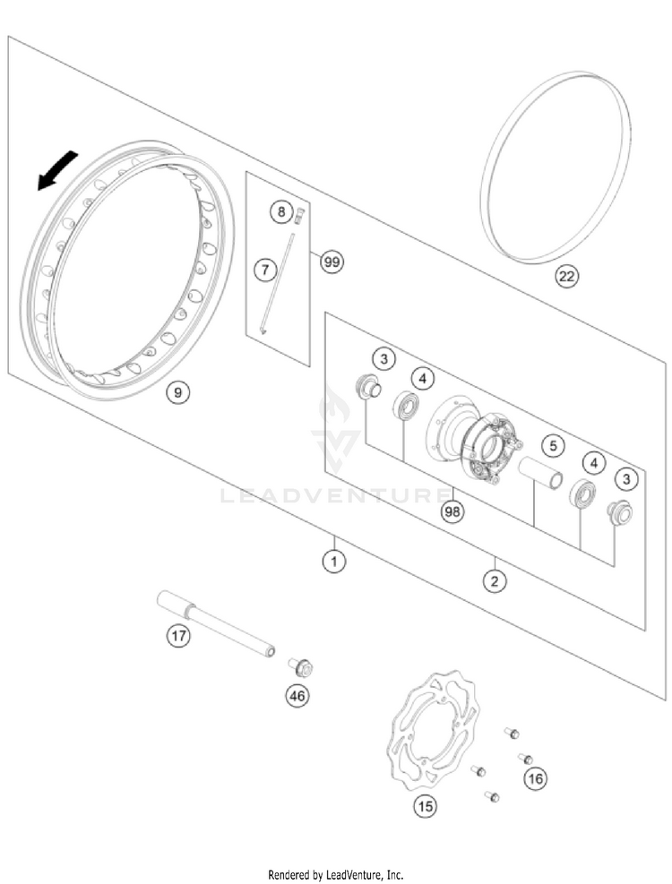 Front Wheel Schematic