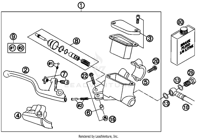 Hand Brake Cylinder Schematic