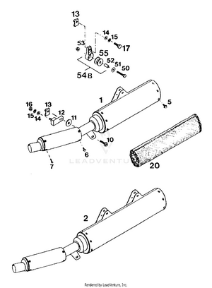 Exhaust Silencer Schematic