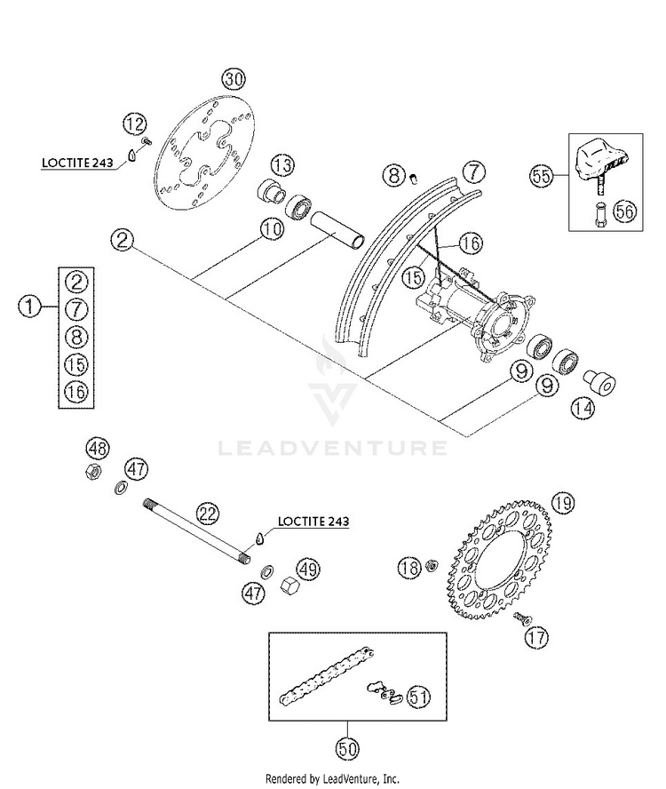 Rear Wheel Schematic
