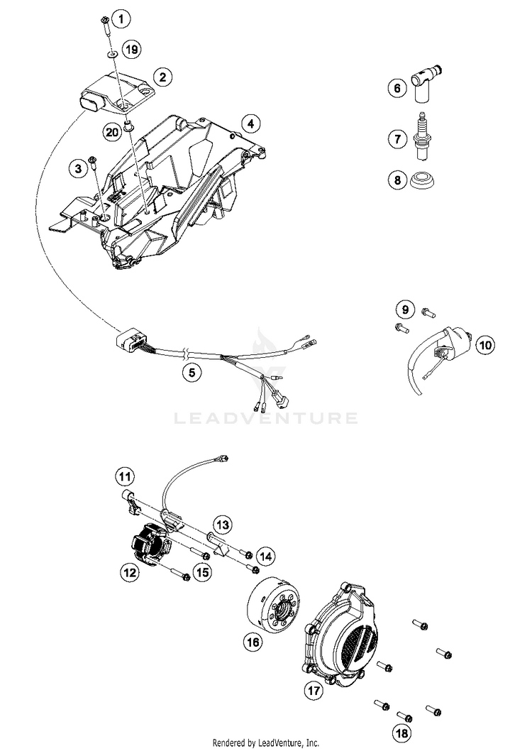 Ignition System 150 SX ENGINE - 2017 Schematic
