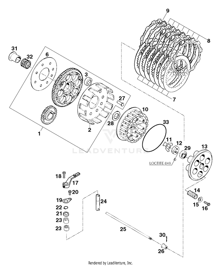 Clutch 620 R Engine - 1998 Schematic