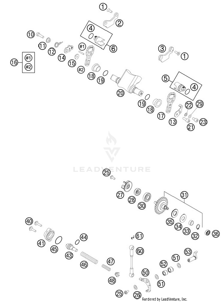 Exhaust Control 250 SX Engine - 2012 Schematic
