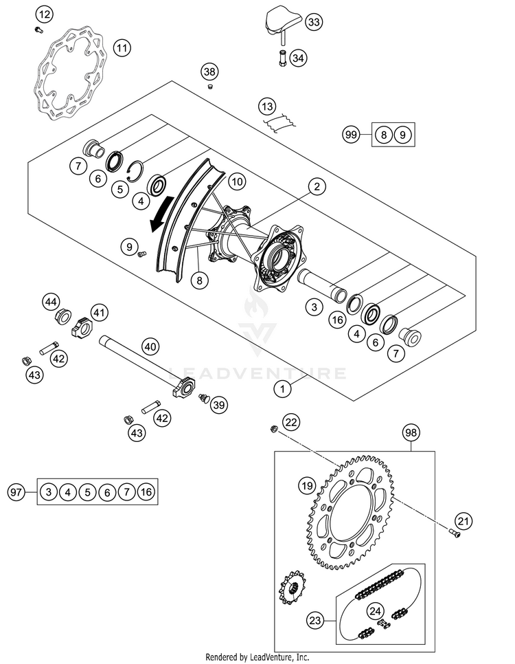 Rear Wheel Schematic