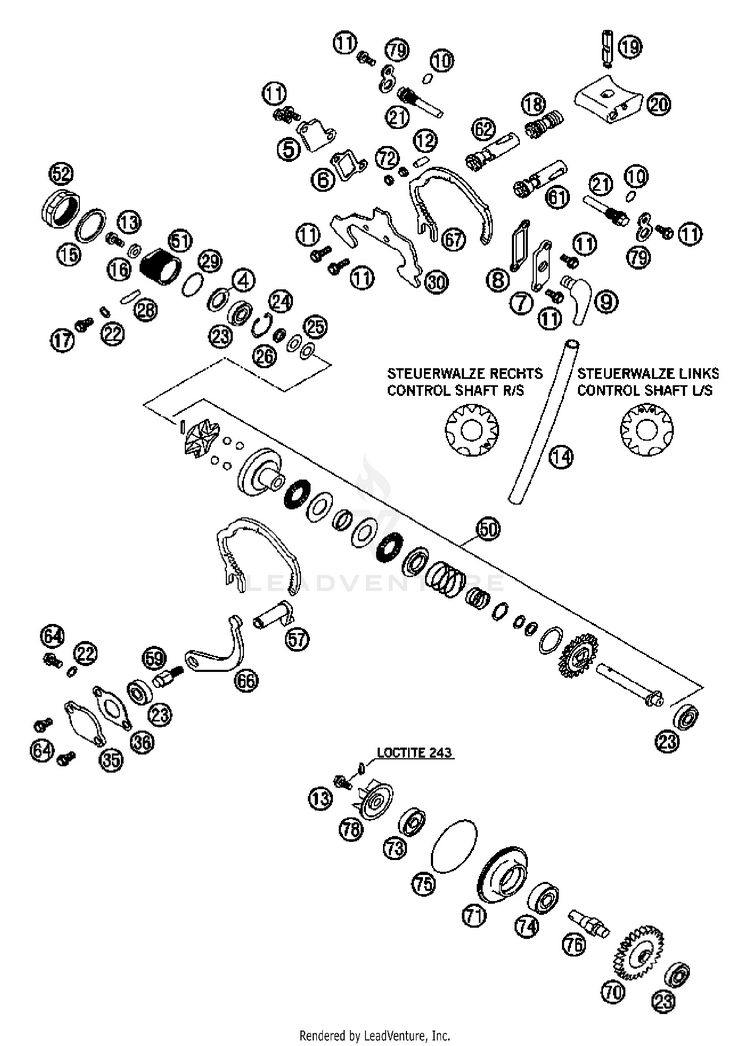 Exhaust Control 200 XC Engine - 2007 Schematic