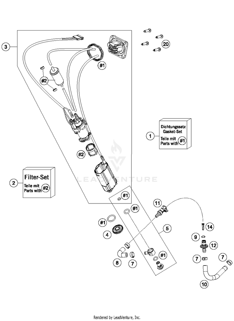 Fuel Pump 250 XC-W TPI CHASSIS - 2018 Schematic