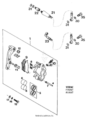 Caliper Front Schematic