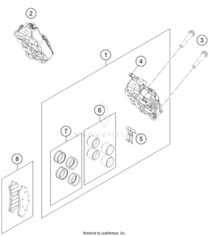 Front Brake Caliper Schematic