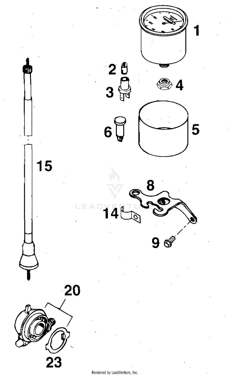 Speedometer 2 360 MXC Chassis - 1997 Schematic