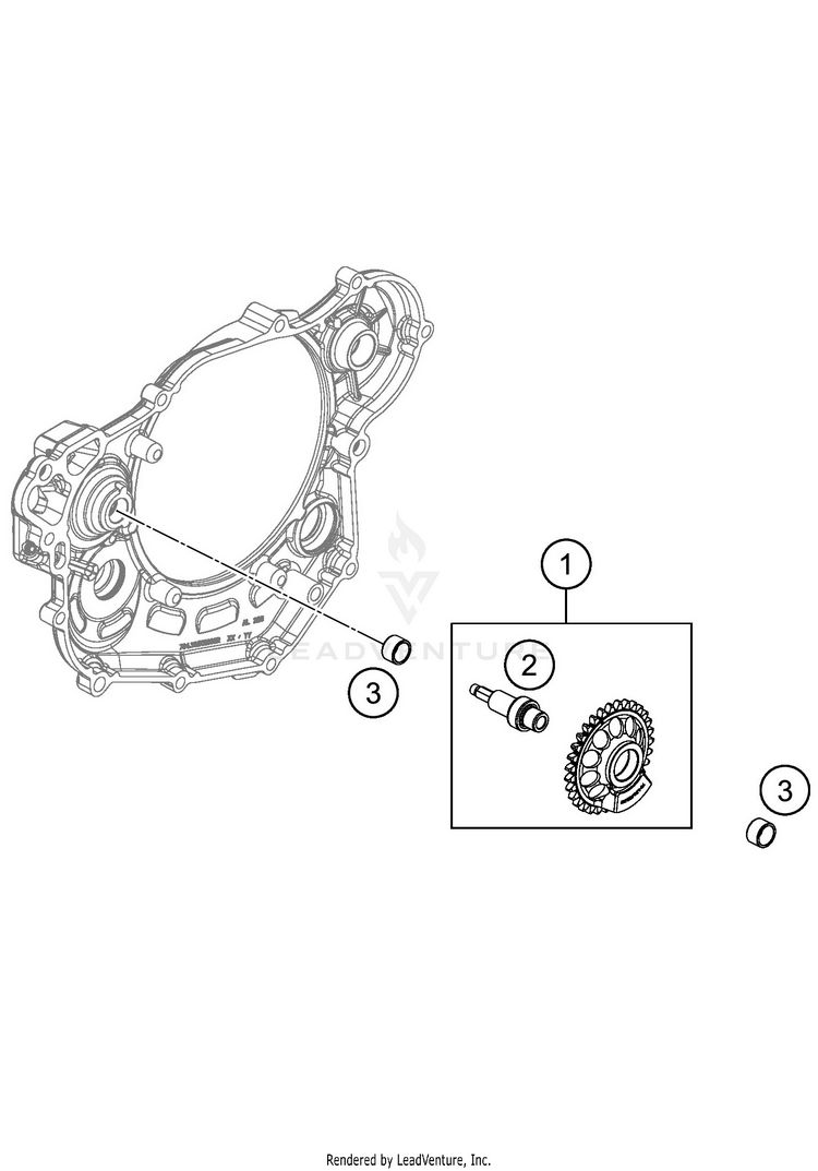 Balancer Shaft 450 EXC-F ENGINE - 2019 Schematic