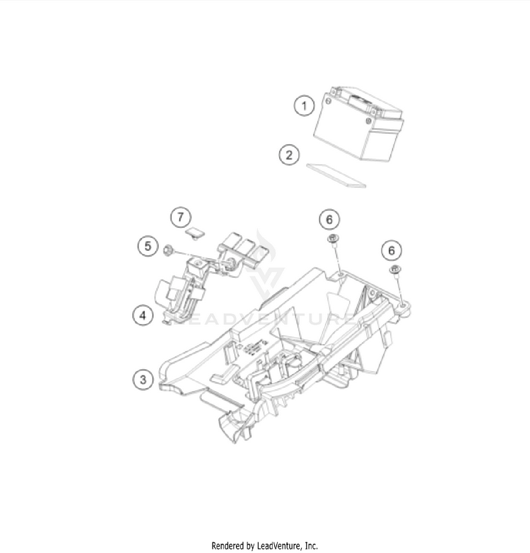 Battery 350 EXC-F US CHASSIS - 2022 Schematic