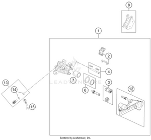 Rear Brake Caliper Schematic
