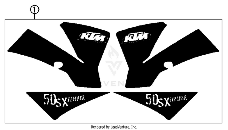 Decal 50 SX Junior Chassis - 2007 Schematic