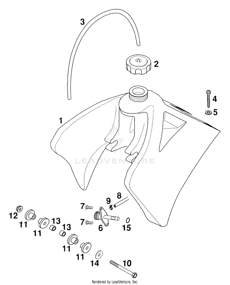 Fuel Tank 50 Mini Adventure Chassis - 2000 Schematic