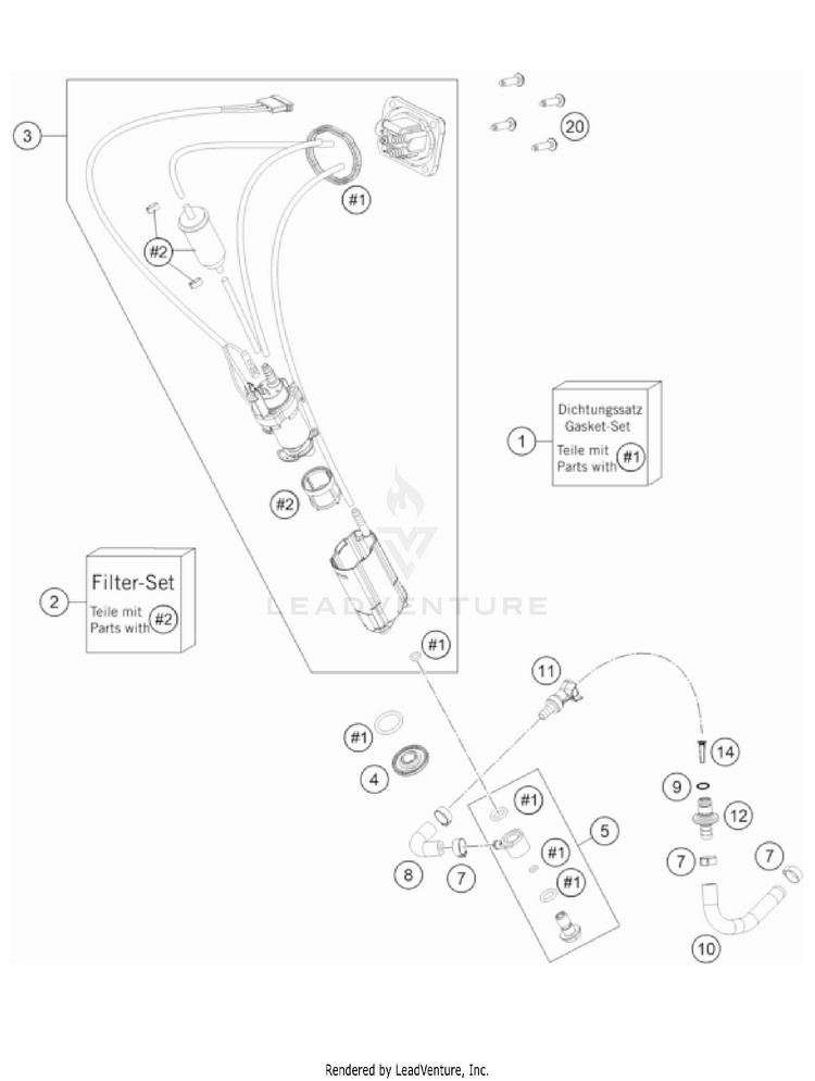 Fuel Pump 350 EXC-F US CHASSIS - 2022 Schematic