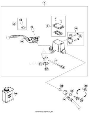 Hand Brake Cylinder Schematic