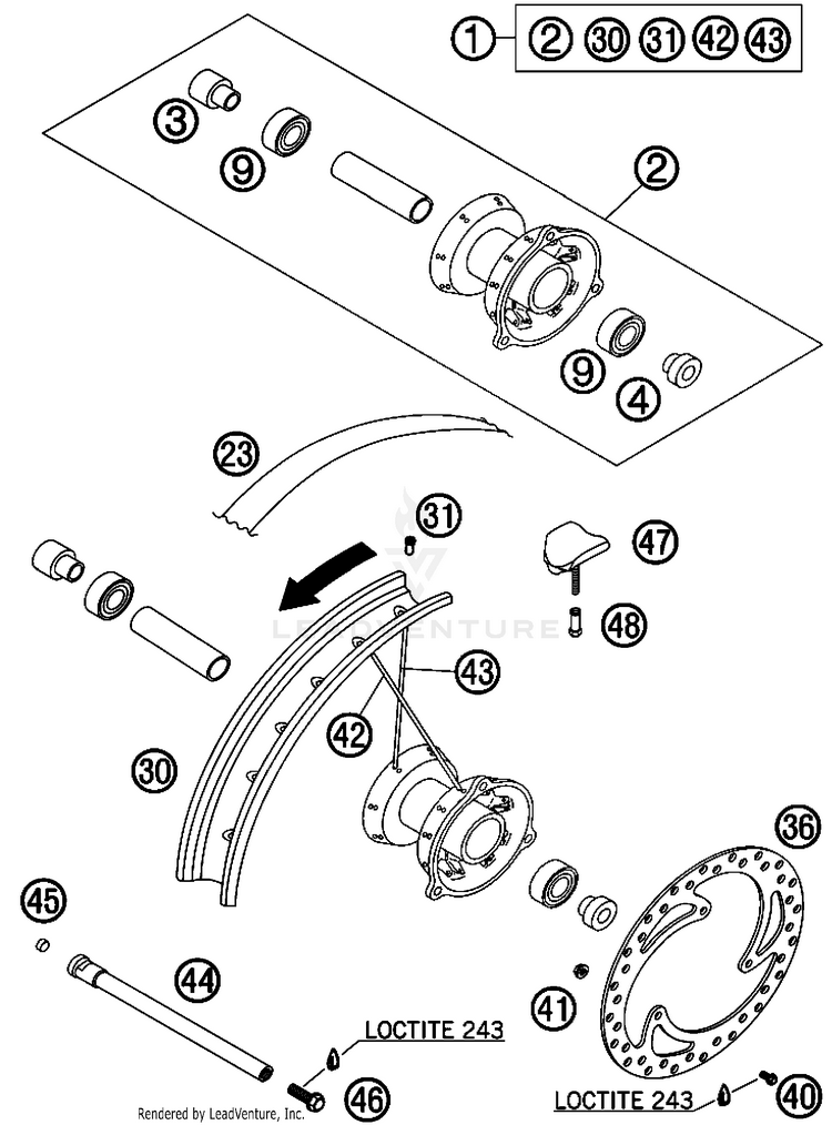 Front Wheel Schematic