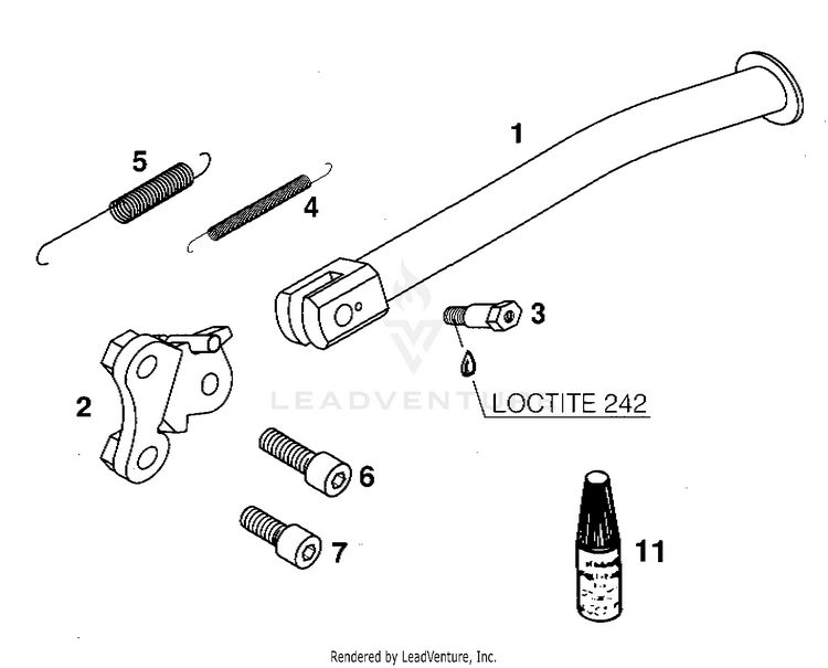 Side Stand 620 RXC-E Chassis - 1997 Schematic