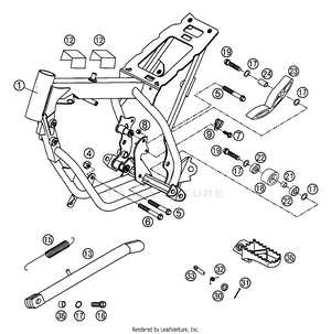 Frame, Side Stand Schematic