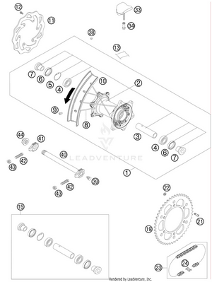 Rear Wheel Schematic