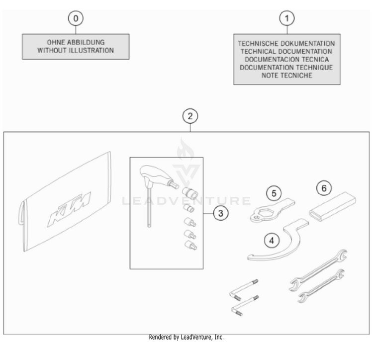 Seperate Enclosure 1290 SUPER DUKE GT, orange CHASSIS - 2023 Schematic