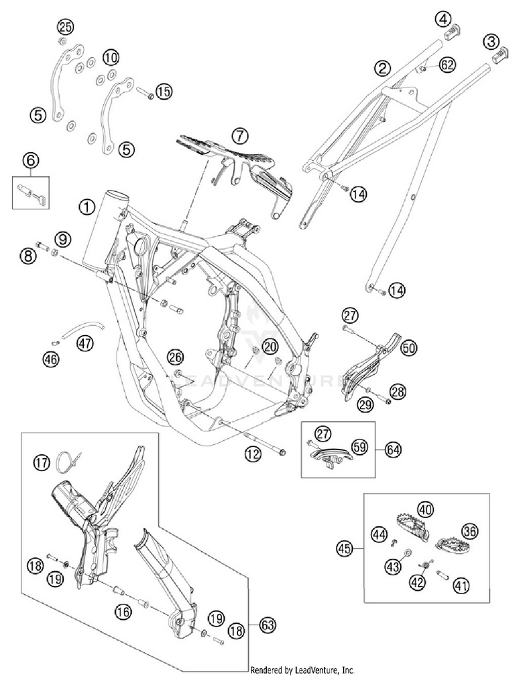 Frame 500 EXC Chassis - 2012 Schematic