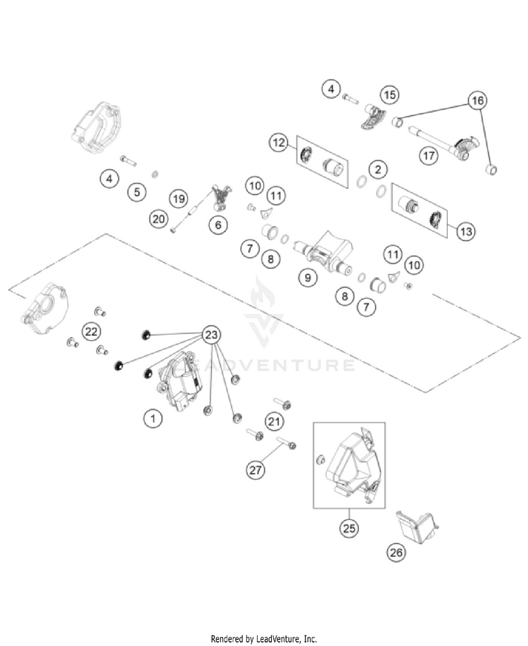 Exhaust Control 300 XC-W Factory Edition ENGINE - 2025 Schematic