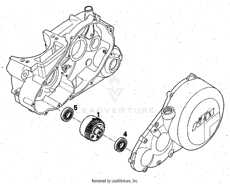 Balancer Shaft 620 RXC-E Engine - 1997 Schematic